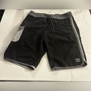 Billabong Black and Gray Board Shorts